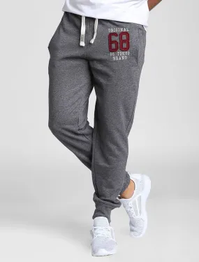 Southwood Brush Back Fleece Cuffed Joggers In Charcoal - Tokyo Laundry