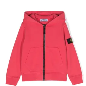 Stone Island Junior Zip Up Hoodie