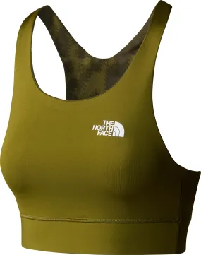 The North Face Women&#x27;s Flex Printed Bra Forest Olive Abstract Pitcher Plant Print | Buy The North Face Women&#x27;s Flex Printed Bra Forest Olive Abstract Pitcher Plant Print here | Outnorth