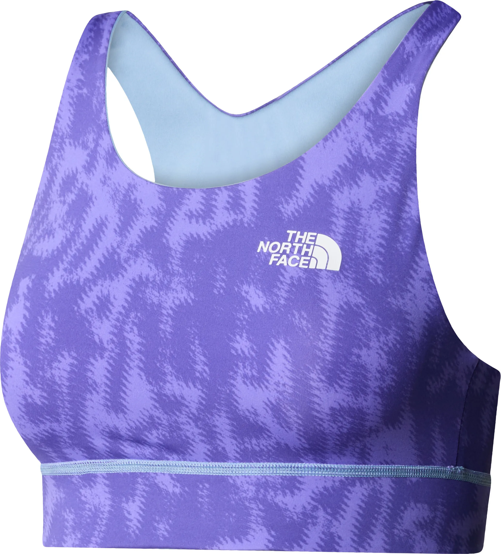 The North Face Women&#x27;s Flex Printed Bra Optic Violet Abstract Pitcher Plant Print | Buy The North Face Women&#x27;s Flex Printed Bra Optic Violet Abstract Pitcher Plant Print here | Outnorth