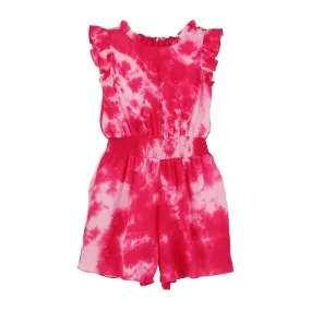 Tie Dye Fuchsia Chanel Romper