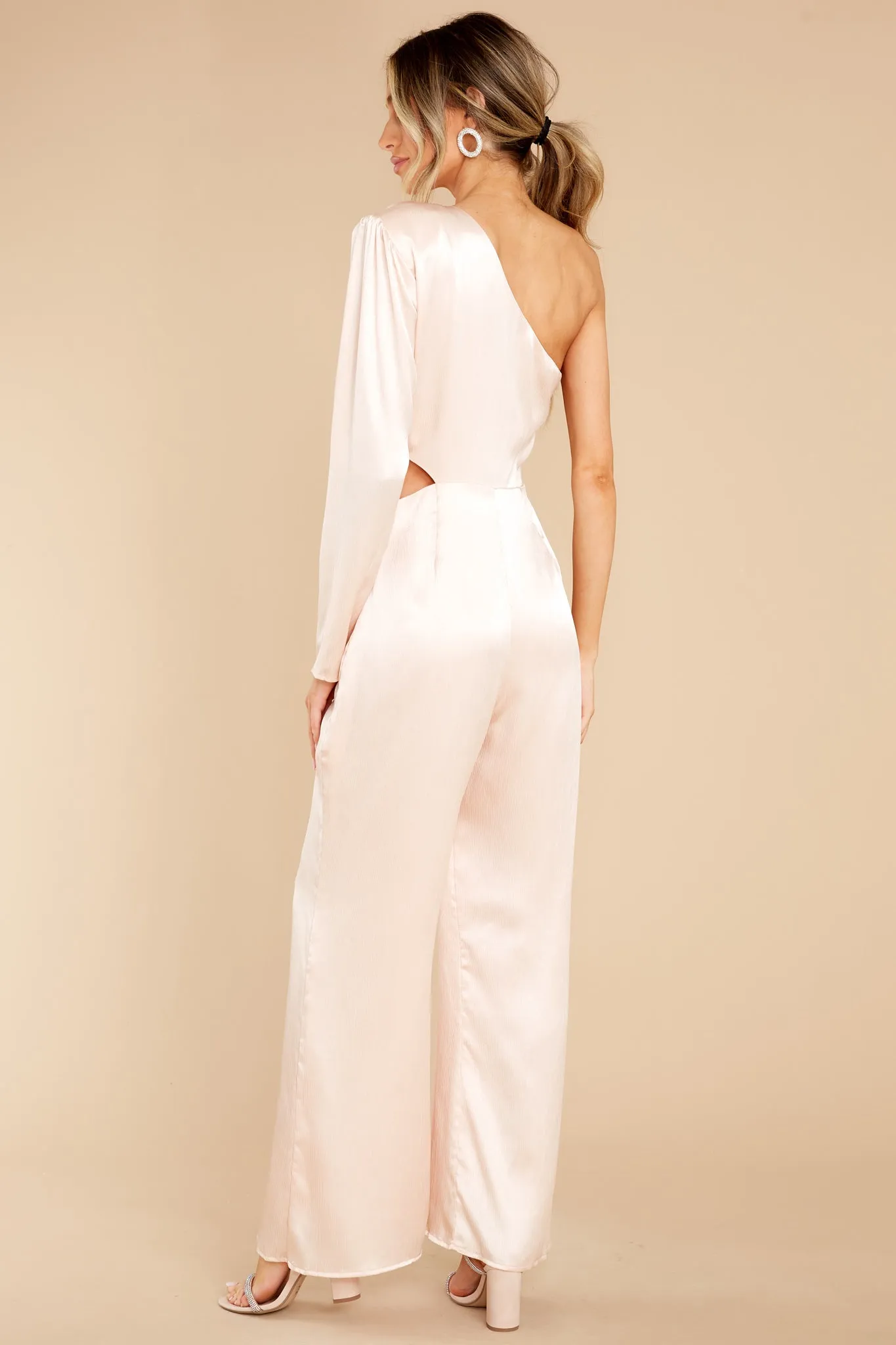 Toast Of The Town Champagne Jumpsuit