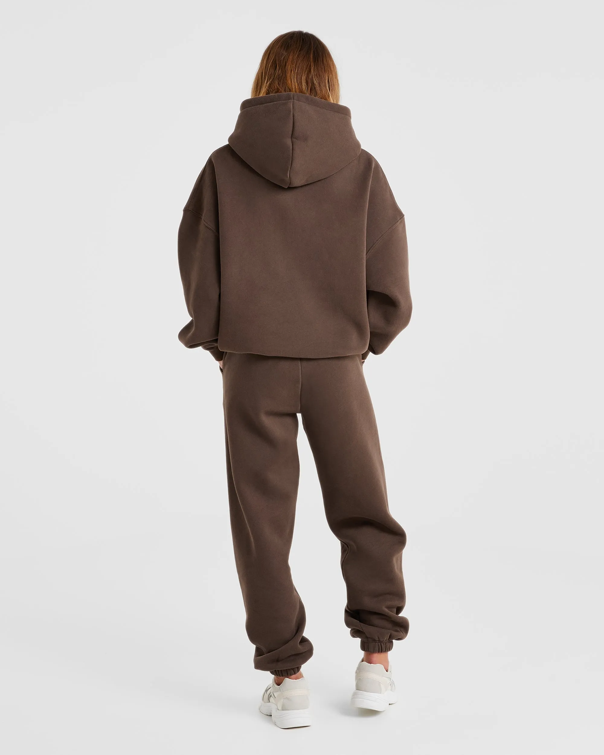 Varsity Oversized Joggers - Brown