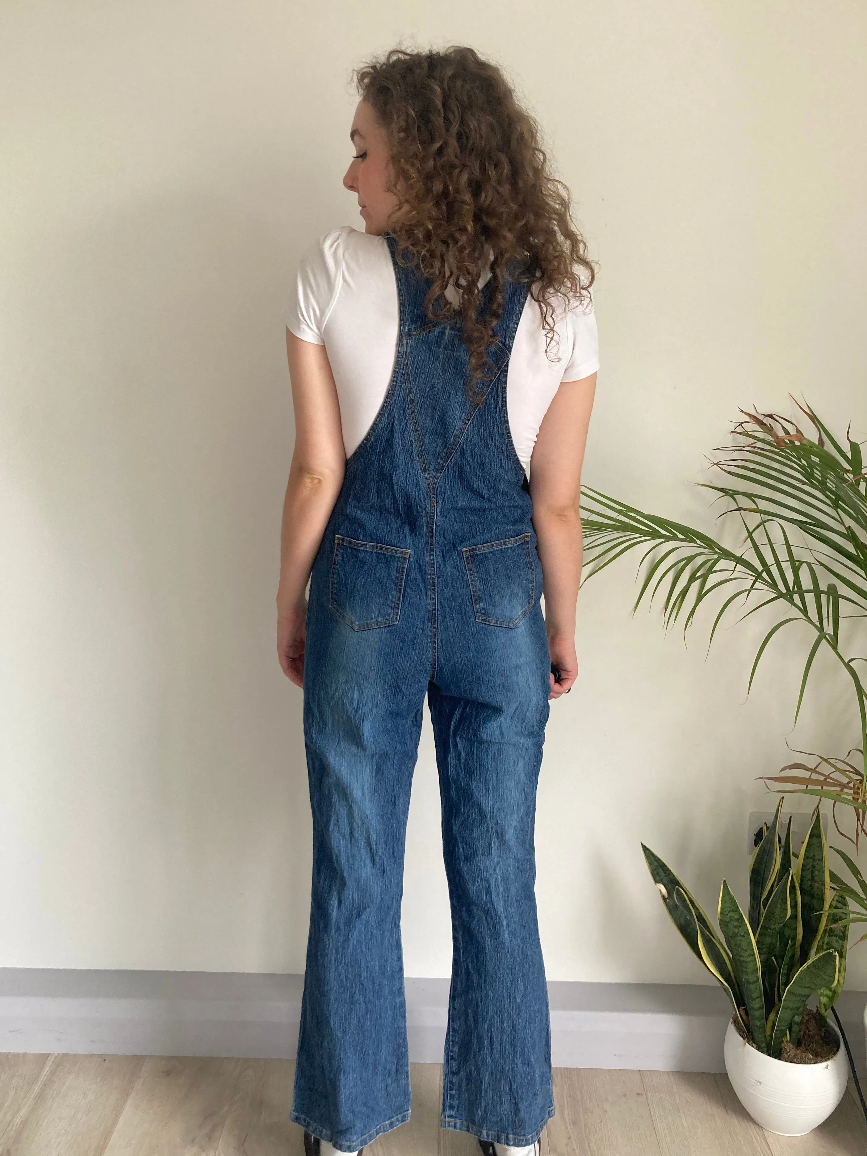 Vintage Embroidered Dungarees (M)