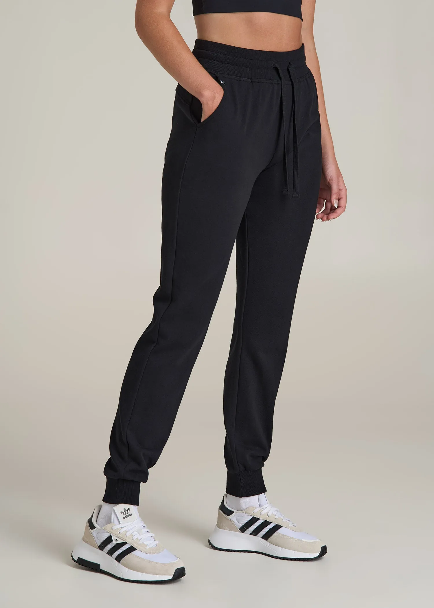 Wearever 2.0 French Terry Joggers for Tall Women in Black