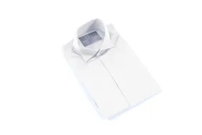 White Swept Shirt - Single Cuff