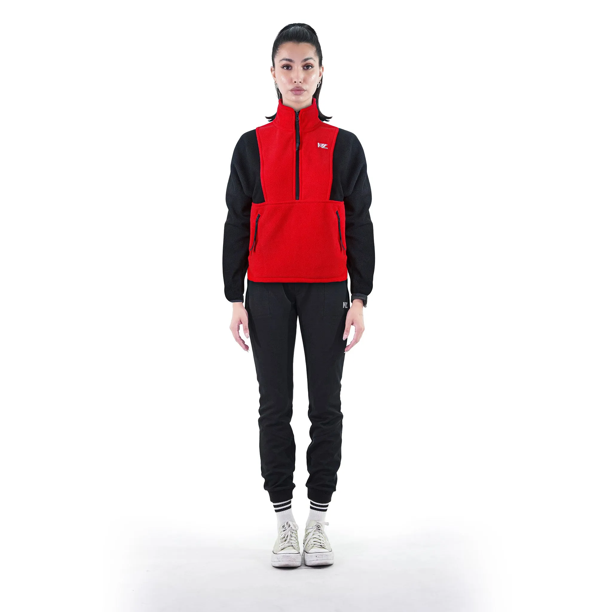 Women Fleece Jacket Red