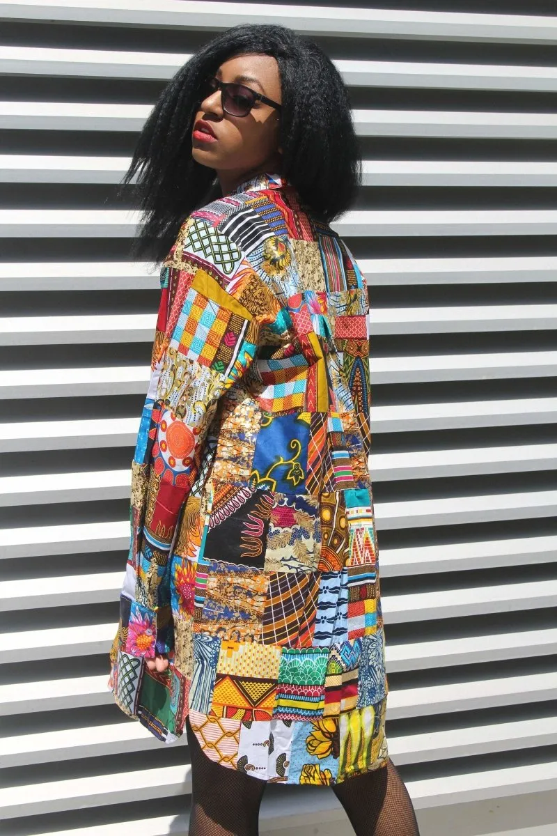 Women's African Shirt - Patchwork Shirt