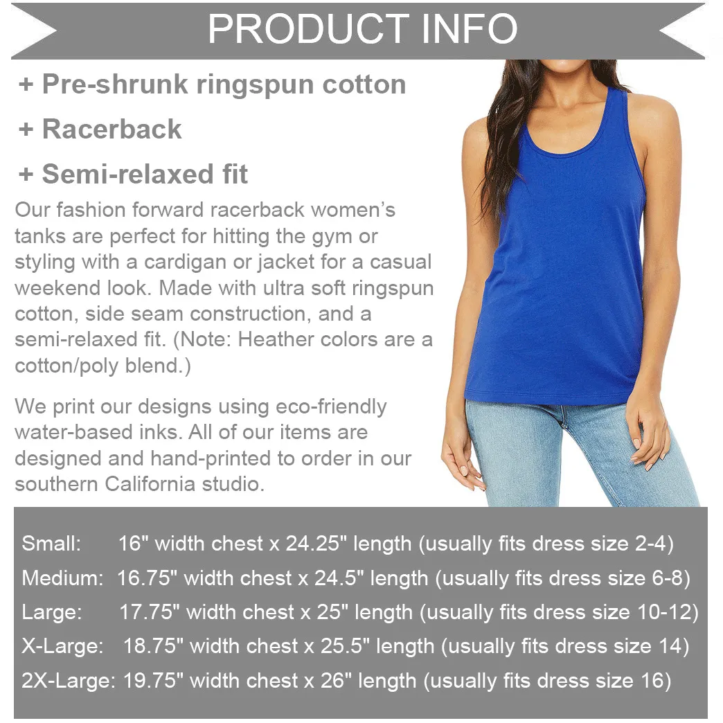 Women's Girls Night Witches Racerback Tank Top