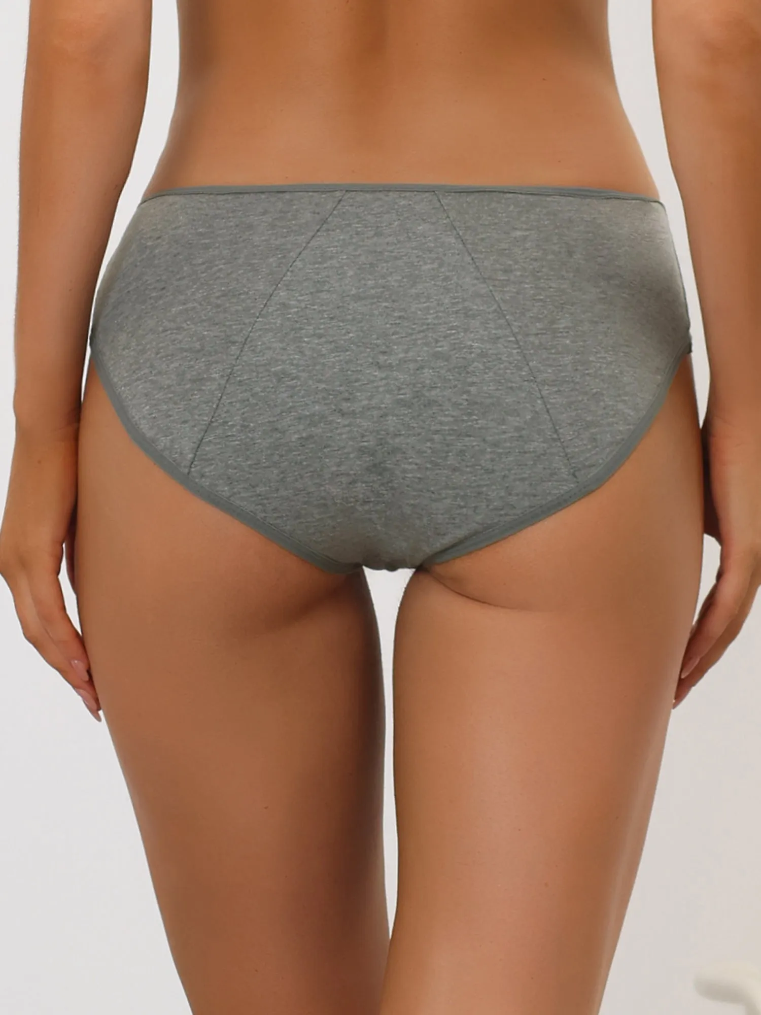 Women's Period Underwear Mid-Rised Hipster Panties, Available in Plus Size