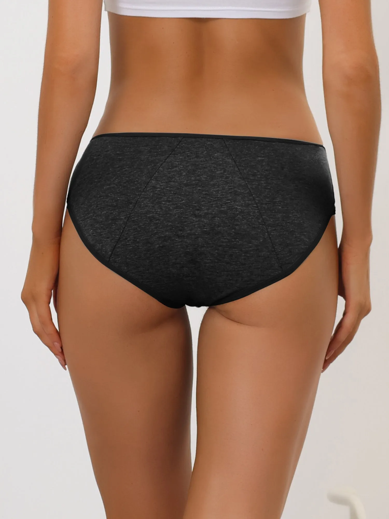 Women's Period Underwear Mid-Rised Hipster Panties, Available in Plus Size