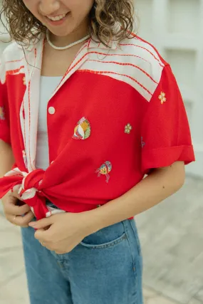 Women's Red Kimono Shirts