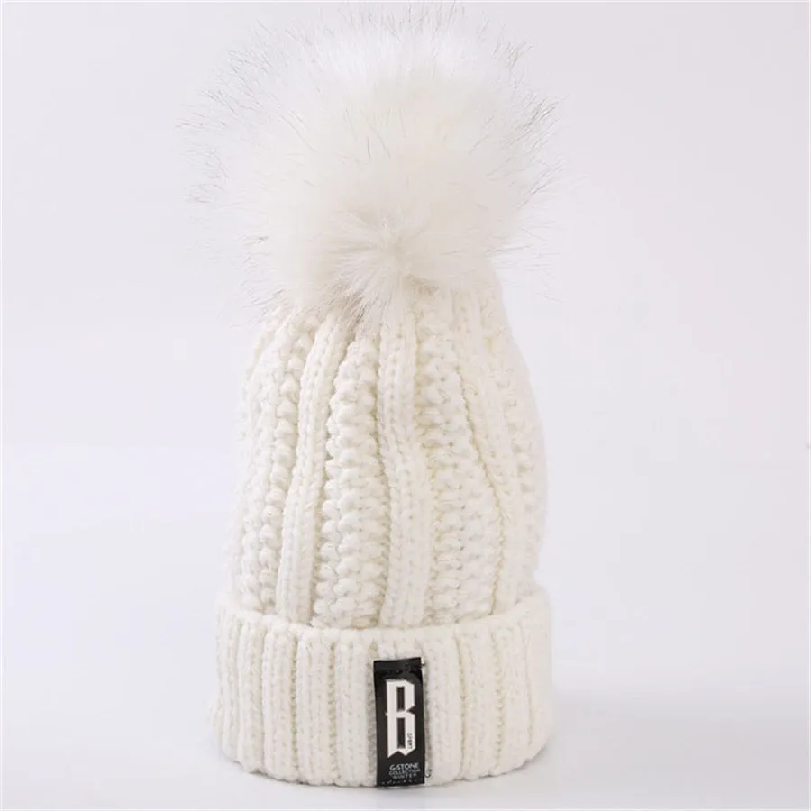 Wool Knitted Hats Women INS Hot Sale Beanie Caps