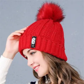 Wool Knitted Hats Women INS Hot Sale Beanie Caps