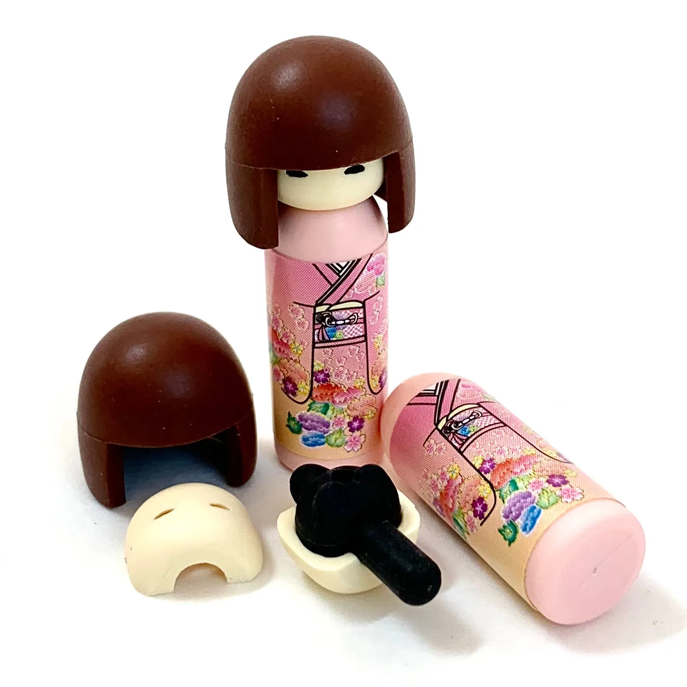 X 38003 Iwako Kokeshi Japanese Doll Eraser-DISCONTINUED