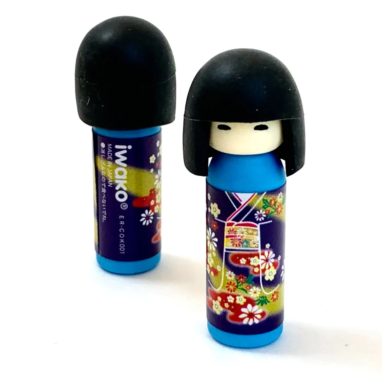 X 38003 Iwako Kokeshi Japanese Doll Eraser-DISCONTINUED