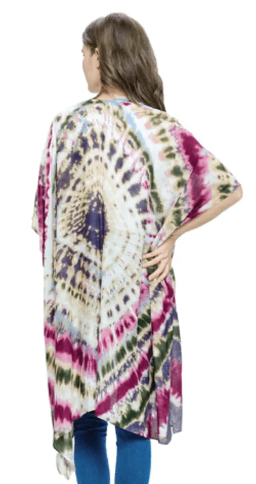 Yak Yeti Kimono Tye Dye Multicolor 23311-FCH