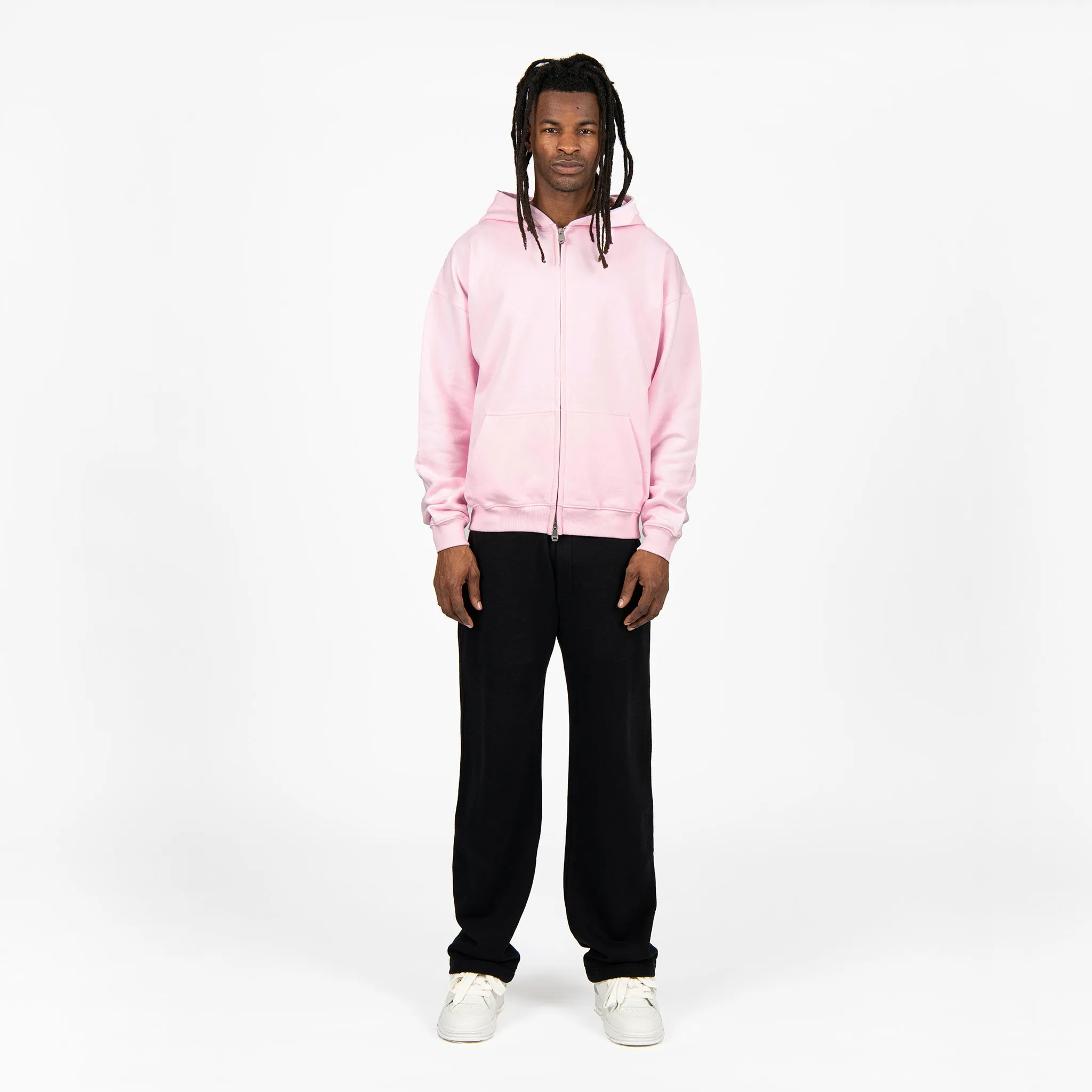 Zip Hoodie - Light Pink